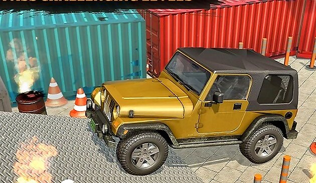 Классическая реальная 4×4 парковка джипа