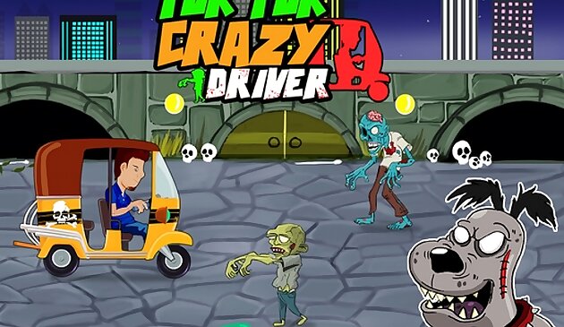 Тук-тук сумасшедший водитель