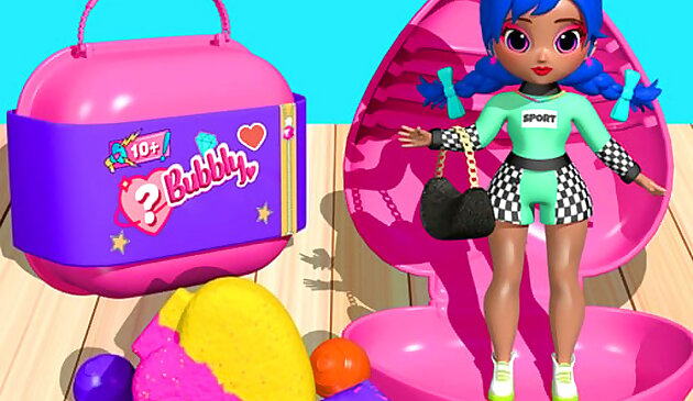 Сюрприз макияж куклы Распаковать