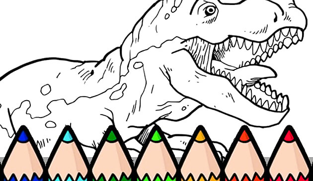 Дино книжка раскраска