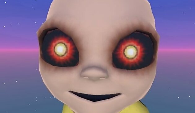 Монстр малыш в прятки