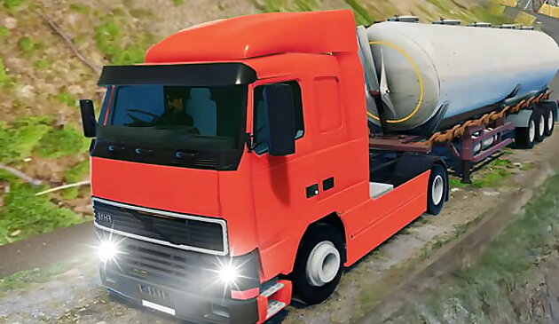 Transporte de caminhão-tanque de petróleo