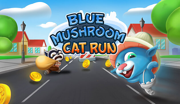 Lari Kucing Jamur Biru