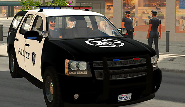 Simulador de SUV de la policía estadounidense