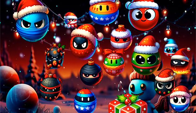 Рождественская лихорадка: красный и другие шары