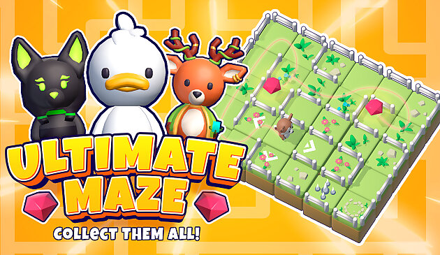 Ultimate maze! Collect them all!