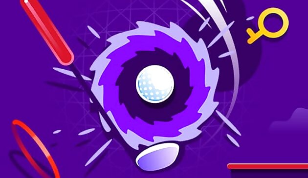 Красный мини-гольф