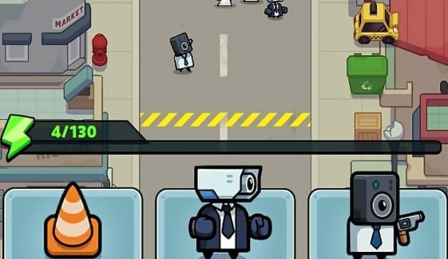 Туалетный бой Полиция против зомби