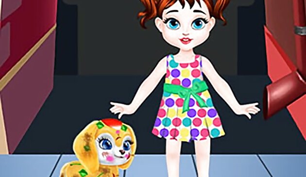 Малышка Тейлор забота о щенке