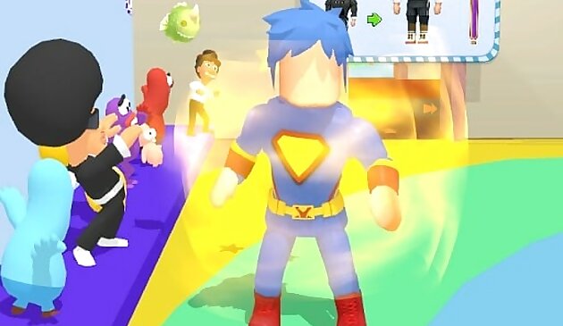 Масштаб детский бег и прыгать вверх