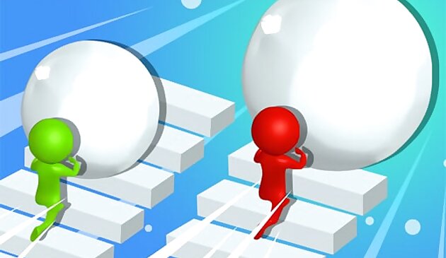 Снежная гонка 3D веселая гонка