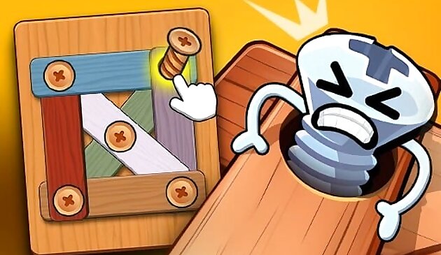 Деревянные болты, гайки, винт, булавка Головоломка