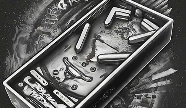 Пинбол черно-белый