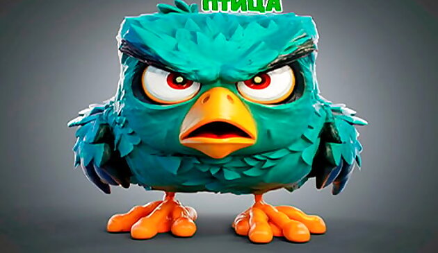 Сердитая птица против свиньи