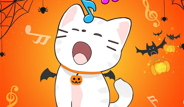 Дуэт кошки: Хэллоуин кошачья музыка