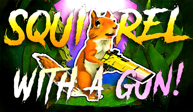Белка с пистолетом
