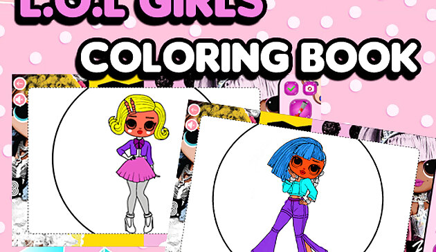 L.O.L. Книжка раскраска для девочек OMG