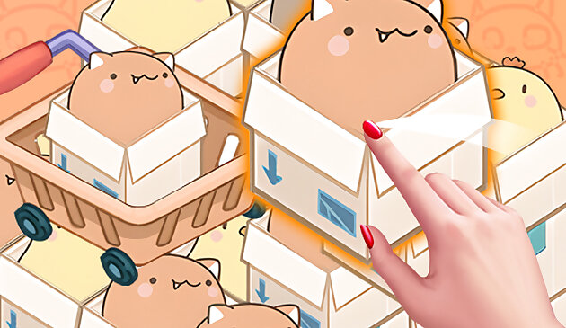 Головоломка рынка коробочный кот