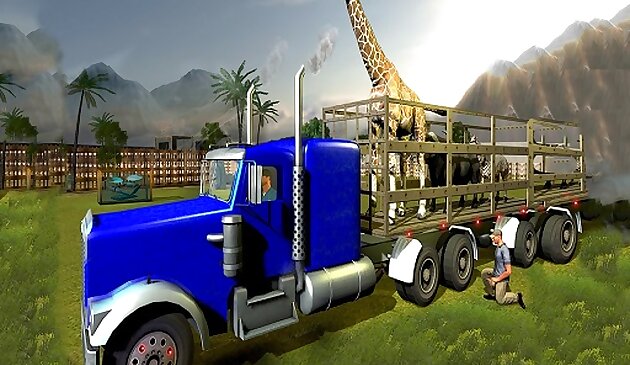 Транспорт животных грузовик 3D