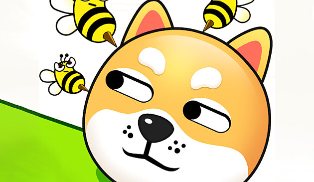 Спасите собаку от пчел