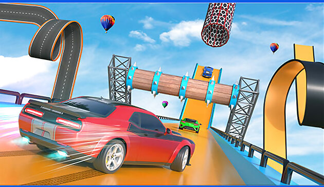 Автомобильный трюк гонки мега рампы 2023