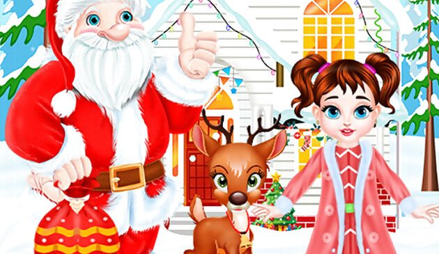 Малышка Тейлор веселье рождественского оленя