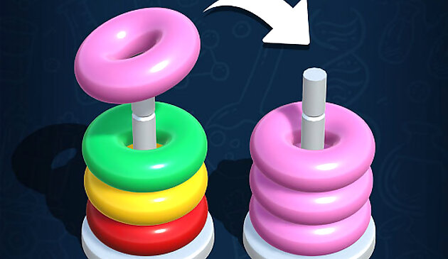 Цветной обруч стопка