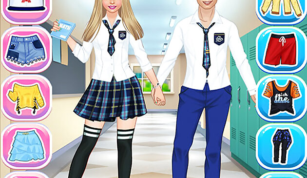 Колледж Девушка &мальчик макияж