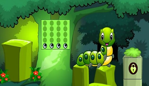 Гусеница побег из леса