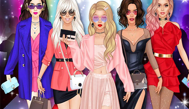 Модное шоу макияж одевалка