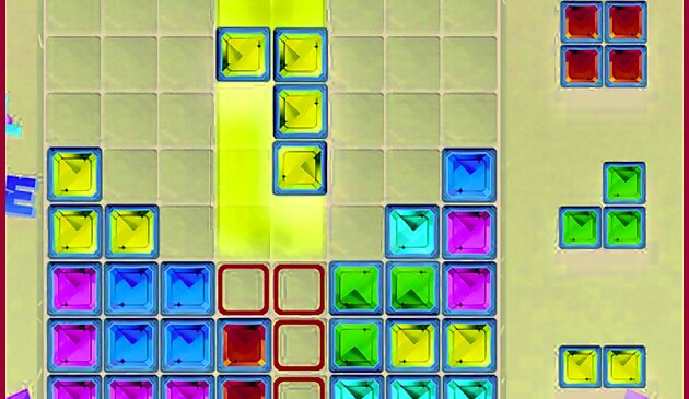 Блок головоломка самоцвет