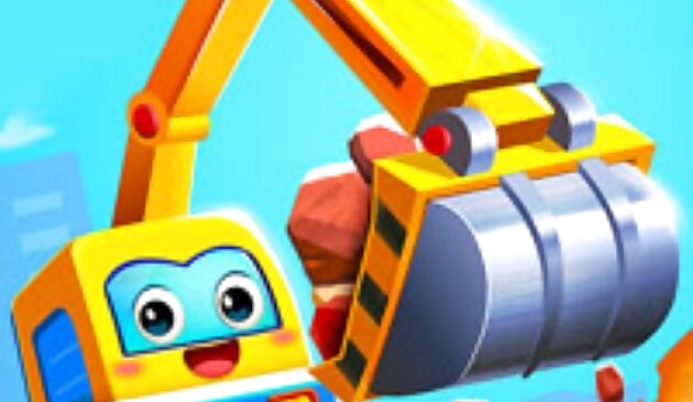 Маленький панда Команда грузовиков Постройте Город