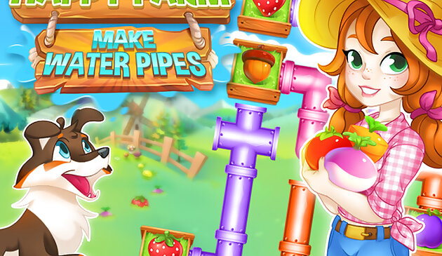 Счастливая ферма Сделать водные трубы