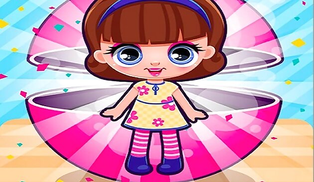 Симпатичная кукла открой яйцо