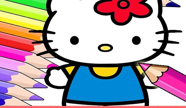 Книжка раскраска Хэллоу Китти