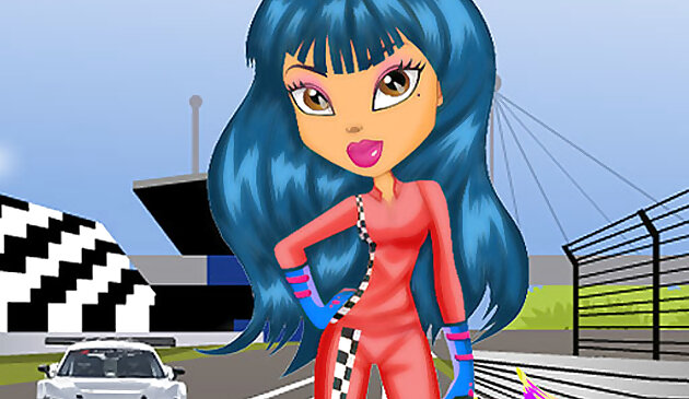 Гоночная девушка одевалка