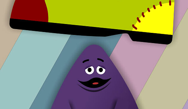 Гримаса против гигантской клоунской обуви