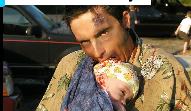 Хэллоуин зомби костюм пазл