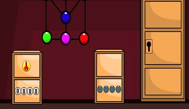 Побег темно-бордовой комнаты