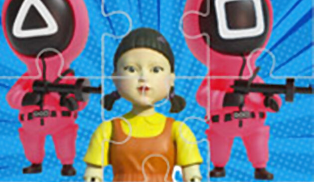 123 Игра в кальмара челлендж пазл