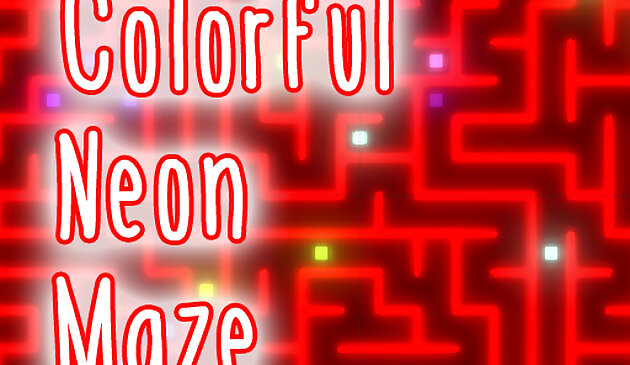 Красочный неоновый лабиринт
