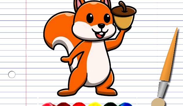 Белка раскраска приключения