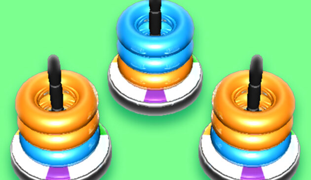 Стопка обручей сортировать головоломки игры