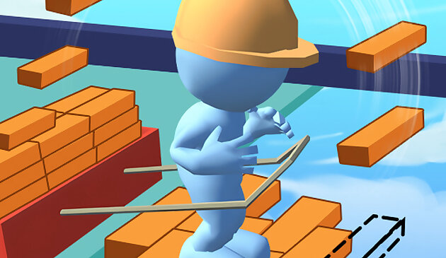 Порыв кирпичей 3D